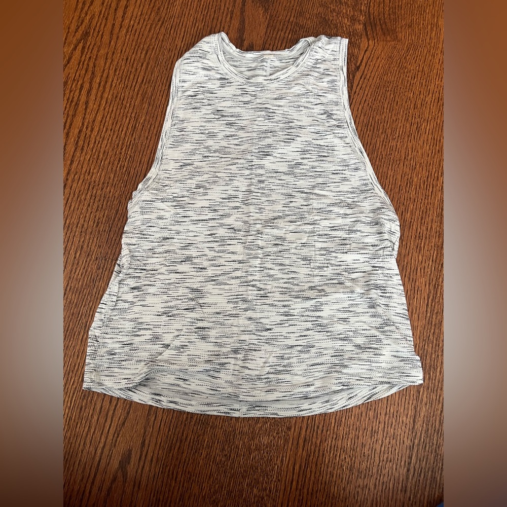 Black and White Lululemon Tank Top